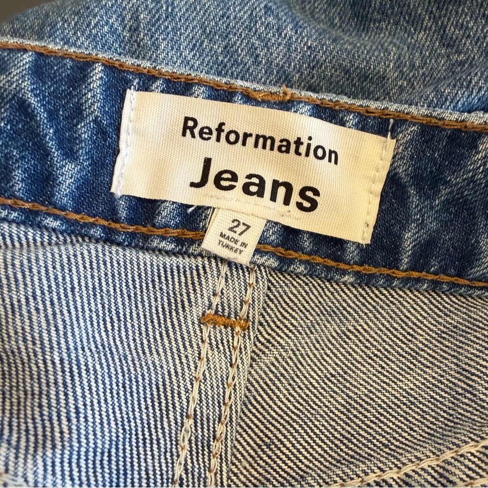 REFORMATION Cynthia High Rise straight jeans - Picture 5 of 6